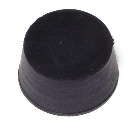 MIDWEST FASTENER 1.9" x 1-5/8" x 1" #10 Black Rubber Stoppers 2PK 65902